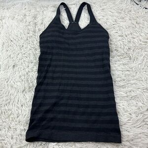 Lululemon Ebb To Street Tank Heathered Black